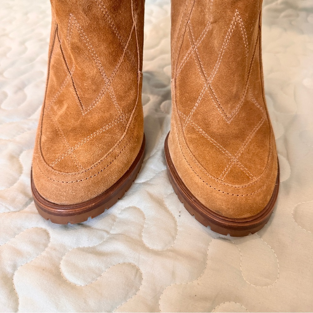 Sigerson Morrison Evanlee‎ Dyed Shearling Suede Boots 7.5 Brand New - Picture 12 of 15